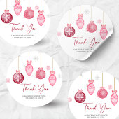 Sticker Rond Baby shower de Noël pour bébé Girl Père Noël