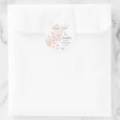 Sticker Rond Baby shower de papillons Whimsical (Sac)