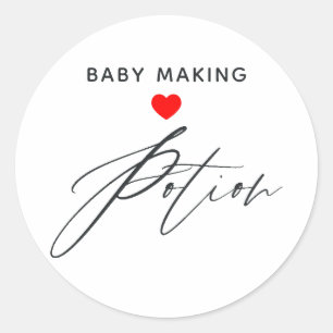 Sticker Rond Baby shower de potion pour bébé