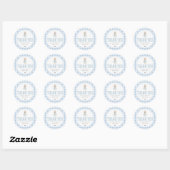 Sticker Rond Baby Shower de Somebunny (Feuille)