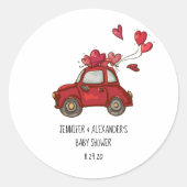 Sticker Rond Baby shower d'entraînement (Devant)