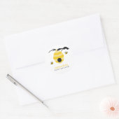 Sticker Rond Baby shower des abeilles (Enveloppe)