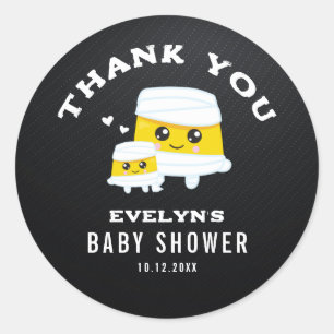 Sticker Rond Baby shower d'Halloween maman