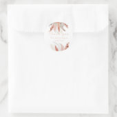 Sticker Rond Baby shower d'herbe Chic Pampas (Sac)