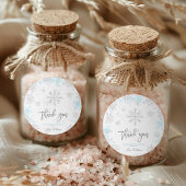 Sticker Rond Baby shower d'hiver Il fait froid dehors