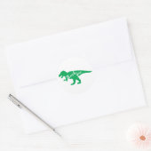 Sticker Rond Baby shower Dinosaur (Enveloppe)
