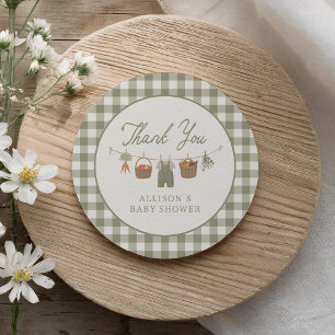 Sticker Rond Baby shower du marché des producteurs de bébés cul