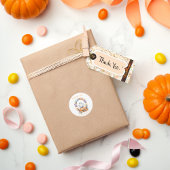 Sticker Rond Baby shower éffrayant