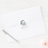Sticker Rond Baby shower Eléphant Bébé mignon (Enveloppe)