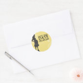 Sticker Rond Baby shower Enregistrer la date (Enveloppe)