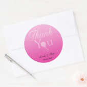 Sticker Rond Baby shower Favor(fille) (Enveloppe)