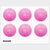 Sticker Rond Baby shower Favor(fille) (Feuille)