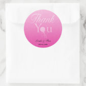 Sticker Rond Baby shower Favor(fille) (Sac)