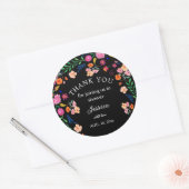 Sticker rond baby shower Floral Party mexicain (Enveloppe)
