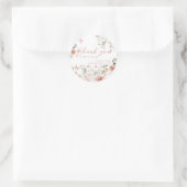 Sticker Rond Baby shower floral rose papillon flottant par (Sac)