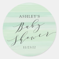 Baby shower Green Stripes