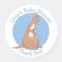 Baby shower Kangaroo Merci bleu