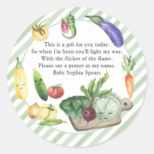 Sticker Rond Baby shower local - prière