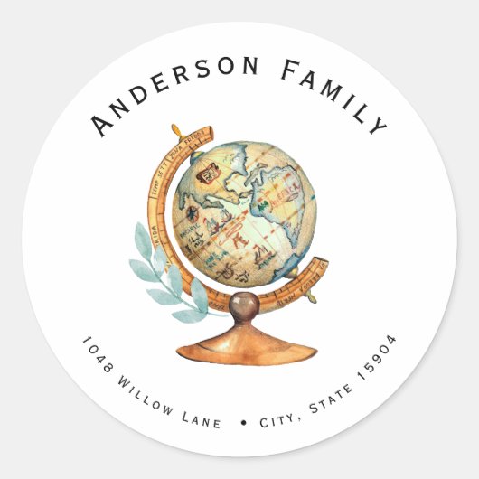 Sticker Rond Baby shower longue distance par adresse postale Sc (Devant)