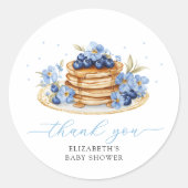 Sticker Rond Baby shower Merci pour bébé Brunch (Devant)