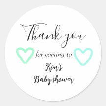 baby shower minimal éditable pastel bleu vert