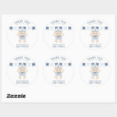 Sticker Rond Baby shower Nautical Baby Boy (Feuille)