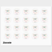 Sticker Rond Baby shower Nutcracker (Feuille)