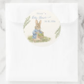 Sticker Rond Baby shower Peter Rabbit (Sac)