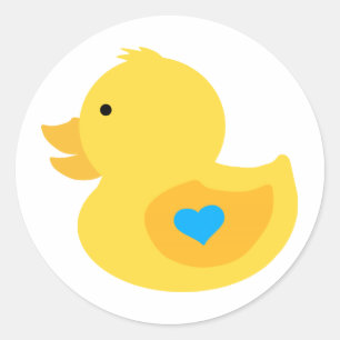 Sticker Rond Baby shower pour garçon en caoutchouc