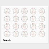 Sticker Rond Baby shower Princess Swan (Feuille)