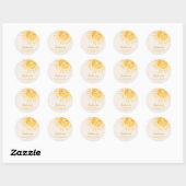 Sticker Rond Baby shower solaire (Feuille)