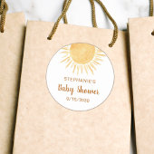 Sticker Rond Baby shower solaire