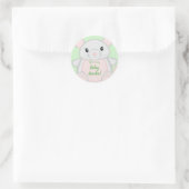Sticker Rond Baby shower souris (Sac)
