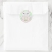 Sticker Rond Baby shower souris (Sac)