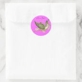 STICKER ROND BABY SHOWER STORK (Sac)
