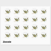 STICKER ROND BABY SHOWER STORK (Feuille)