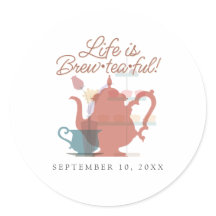 Baby shower Tea Party Cute Minimaliste Boho Neutra