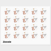Sticker Rond Baby shower Teddy Bear (Feuille)
