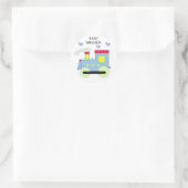 Sticker Rond Baby Shower Train Choo Choo (Sac)