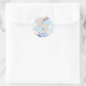 Sticker Rond Baby shower Twin Boys (Sac)