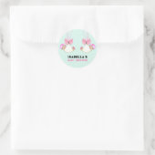 Sticker Rond Baby shower Twin Girls (Sac)