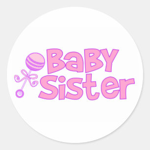 Sticker Rond Baby Sister