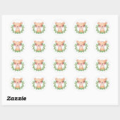 Sticker Rond Baby Tiger (Feuille)