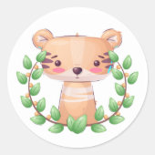 Sticker Rond Baby Tiger (Devant)