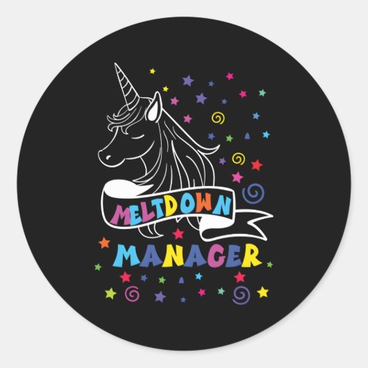 Sticker Rond Babysitter pour (Devant)
