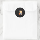 Sticker Rond Bac de basket-ball (Sac)