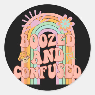 Sticker Rond Bach De Mariée De L'Équipe Arc-En-Ciel Super En Bo