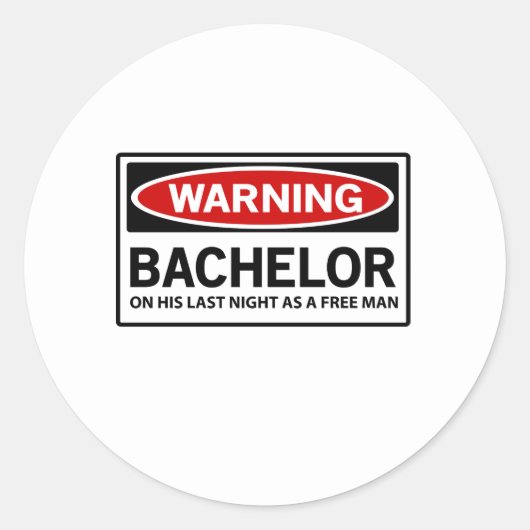 Sticker Rond Bachelor (Devant)
