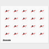 Sticker Rond Bachelor Party Ball and Chain (Feuille)
