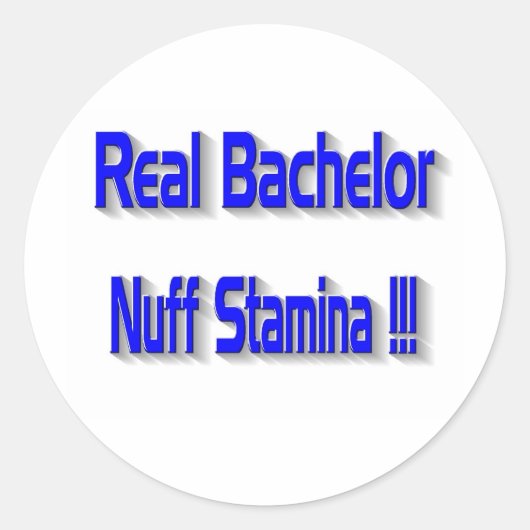 Sticker Rond Bachelor réel (Devant)